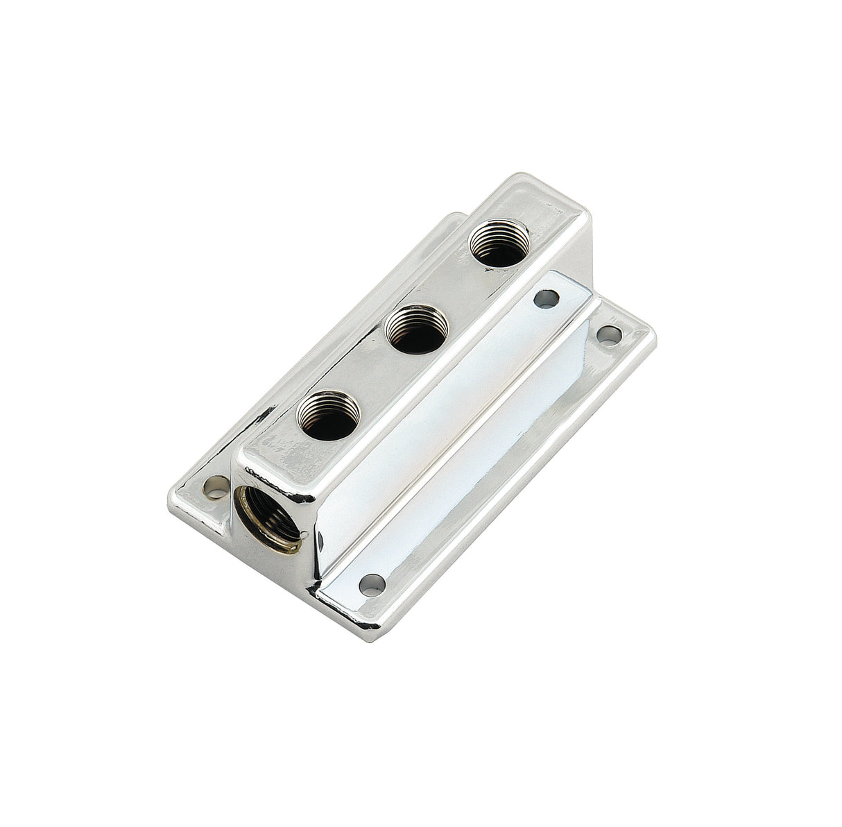 Mr Gasket Tee Style Fuel Block with 3 Outlets - 6151MRG