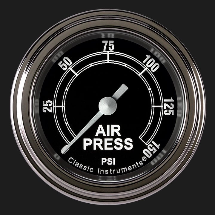 Classic Instruments Traditional 2 1/8" Air Pressure Gauge - TR118SLF