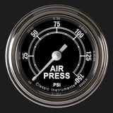 Classic Instruments Traditional 2 1/8" Air Pressure Gauge - TR118SLF
