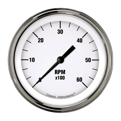 Classic Instruments White Hot 3 3/8" Tachometer - WH60SLF