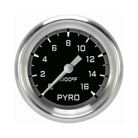 Classic Instruments Autocross Gray 2 5/8" Exhaust Gas Temp. Gauge - AX398GAPF