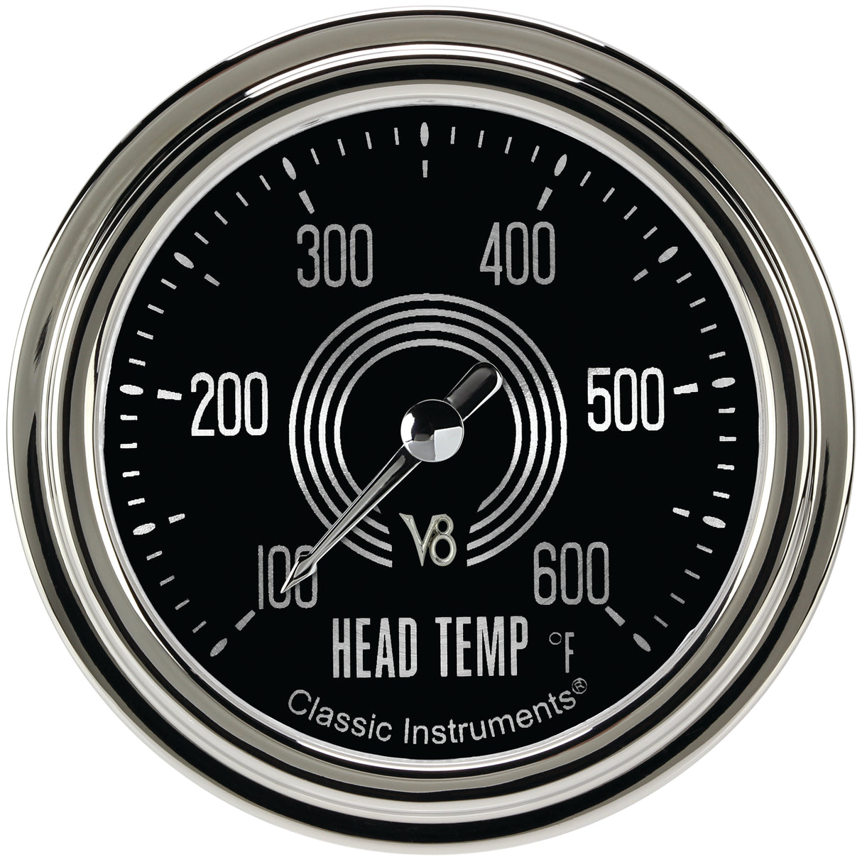 Classic Instruments V8 Speedster 2-5/8" Cylinder Head Tempature Gauge - V8SR397SLC