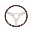 Scott Drake Steering Wheel Corso Feroce Shelby Style Wood and Aluminum 15" - S1MS-3600-WG