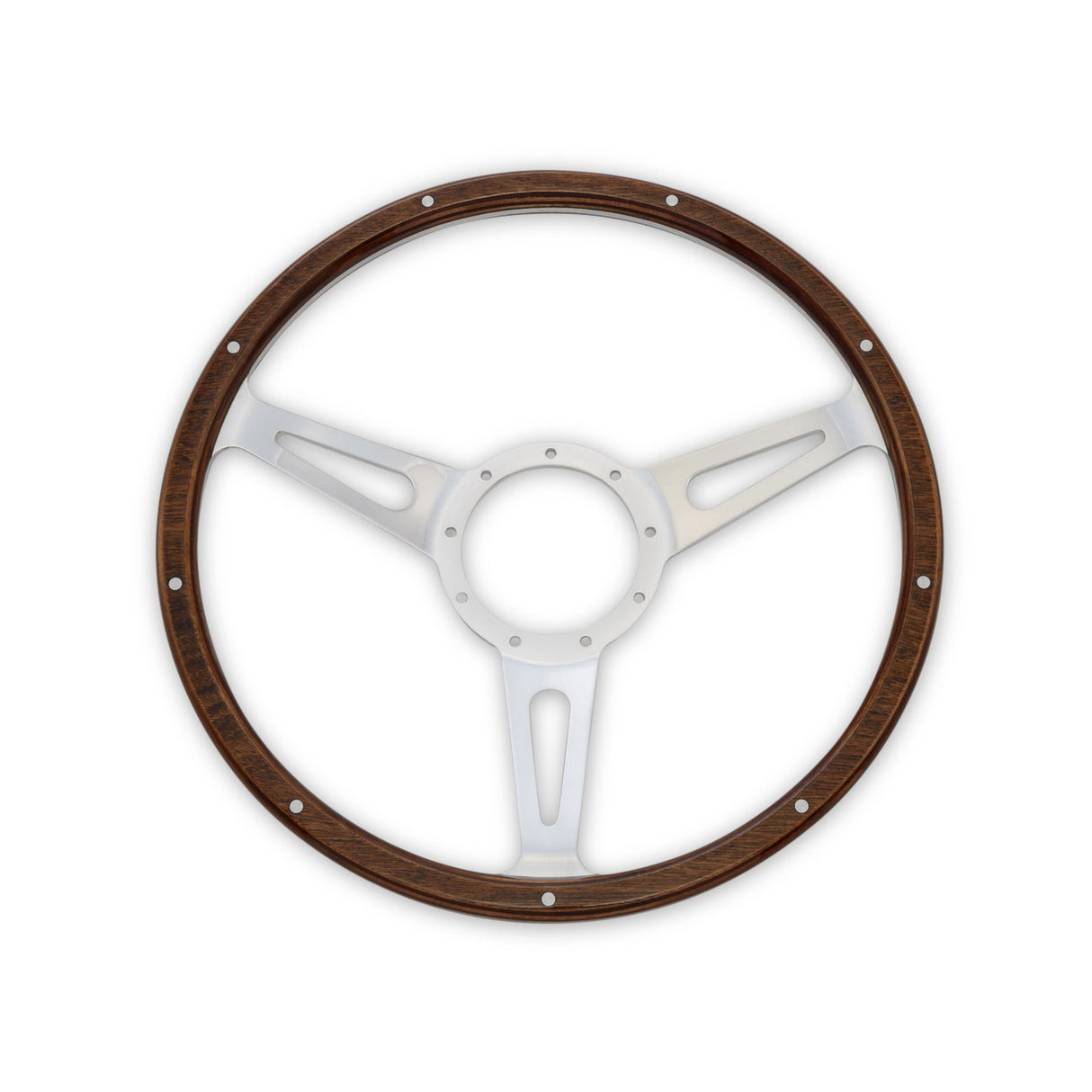 Scott Drake Steering Wheel Corso Feroce Shelby Style Wood and Aluminum 15" - S1MS-3600-WG