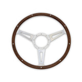 Scott Drake Steering Wheel Corso Feroce Shelby Style Wood and Aluminum 15" - S1MS-3600-WG