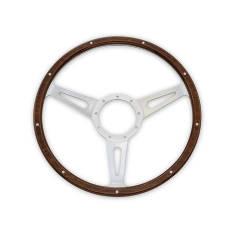 Scott Drake Steering Wheel Corso Feroce Shelby Style Wood and Aluminum 15" - S1MS-3600-WG