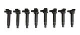 ACCEL Ignition Coils - 1998-2010 Toyota, 4.7L/Lexus 4.3L, V8 Engines, 8-Pack, Black - 140083K-8