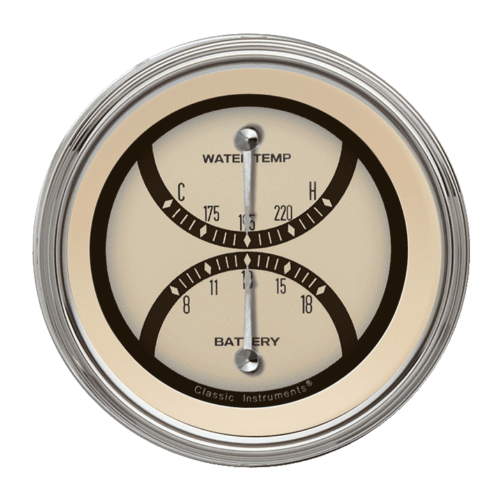 Classic Instruments Nostalgia VT 3 3/8" Dual - NT74SHC