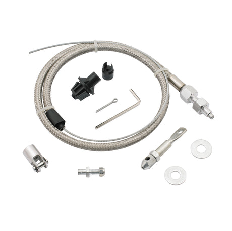 Mr Gasket Throttle Cable Kit - Stainless Steel Braided - 5657