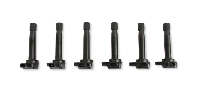 ACCEL Ignition Coil - Honda and Acura 3.0, 3.2, 3.5L, 6-cylinder, Black, 6-Pack - 140085K-6