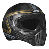 Simpson Motorcycle M30 Bandit Helmet - Carbon Slipline - Extra Small - M30SLIPCXS