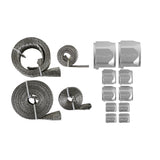 Mr Gasket Flex-Braid Hose Sleeve Kit - Silver - 8092