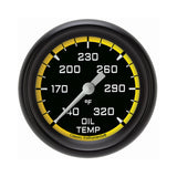 Classic Instruments Autocross Yellow 2-5/8" Oil Temperature Gauge - AX328YBPF