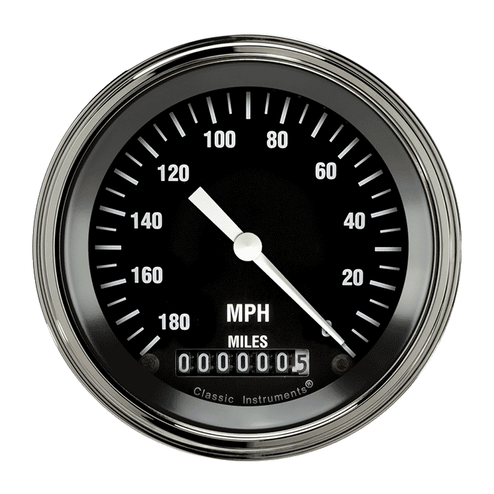 Classic Instruments Hot Rod 3 3/8" Speedometer - HC55SLF