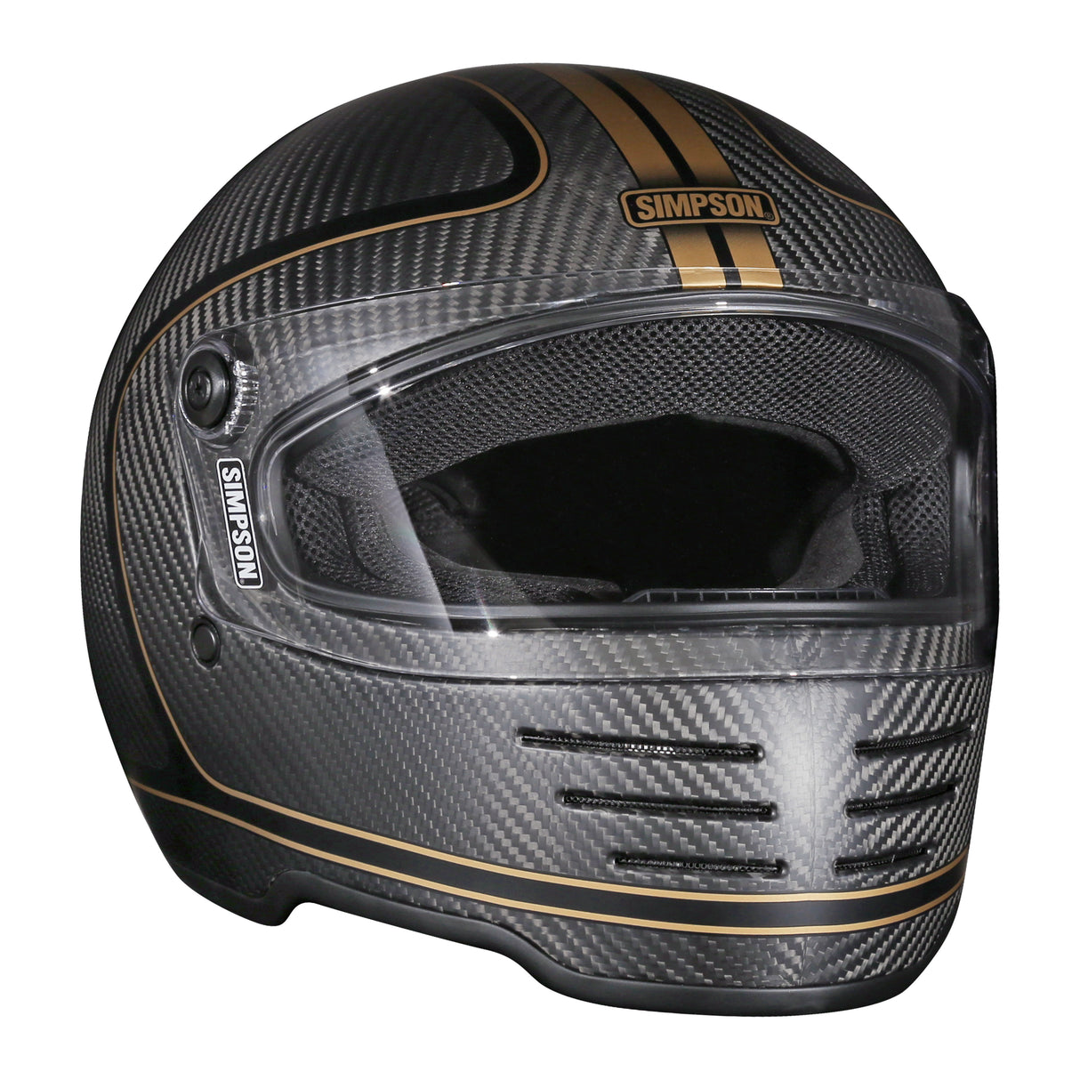 Simpson Motorcycle M62 Bandit Helmet - Hondo Carbon - Extra Large - M62HONDOCXL