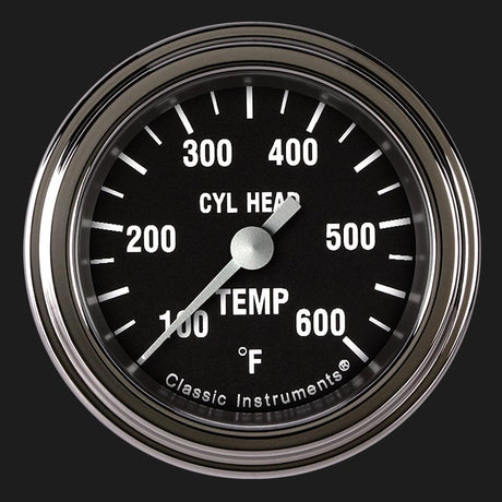 Classic Instruments Hot Rod 2 1/8" Cylinder Head Temp. Gauge - HR197SLF
