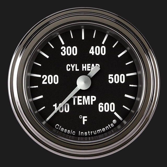 Classic Instruments Hot Rod 2 1/8" Cylinder Head Temp. Gauge - HR197SLF
