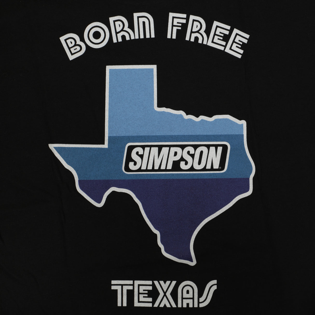Simpson Motorcycle Texas Born Free Tee - BFTTLG5