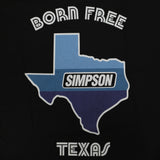 Simpson Motorcycle Texas Born Free Tee - BFTTLG5