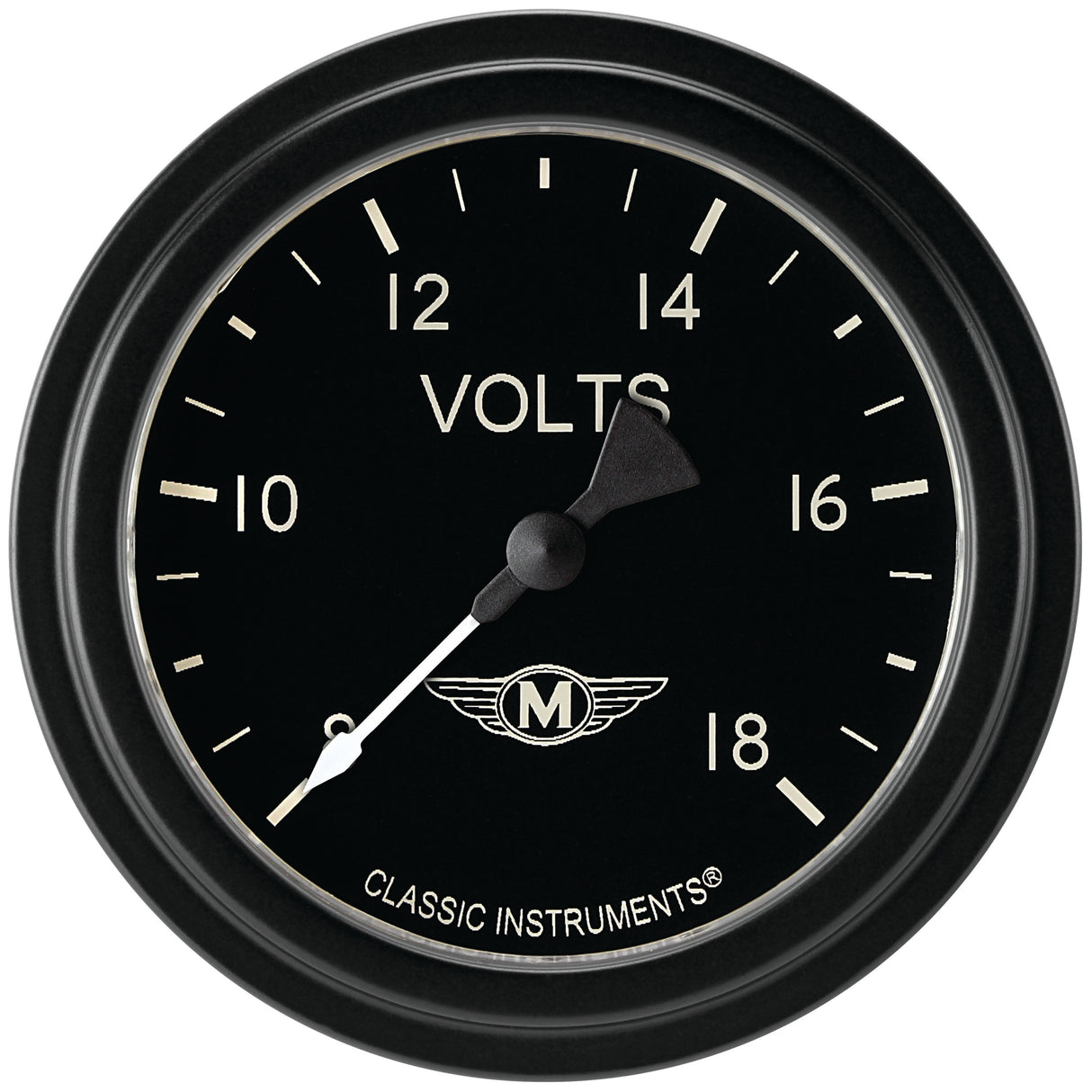 Classic Instruments Moal Bomber 2-5/8" Volt Gauge - MA330BLF