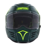 Simpson Motorcycle Speed Bandit Helmet - 12 O'clock Green - Medium - SPB127MD
