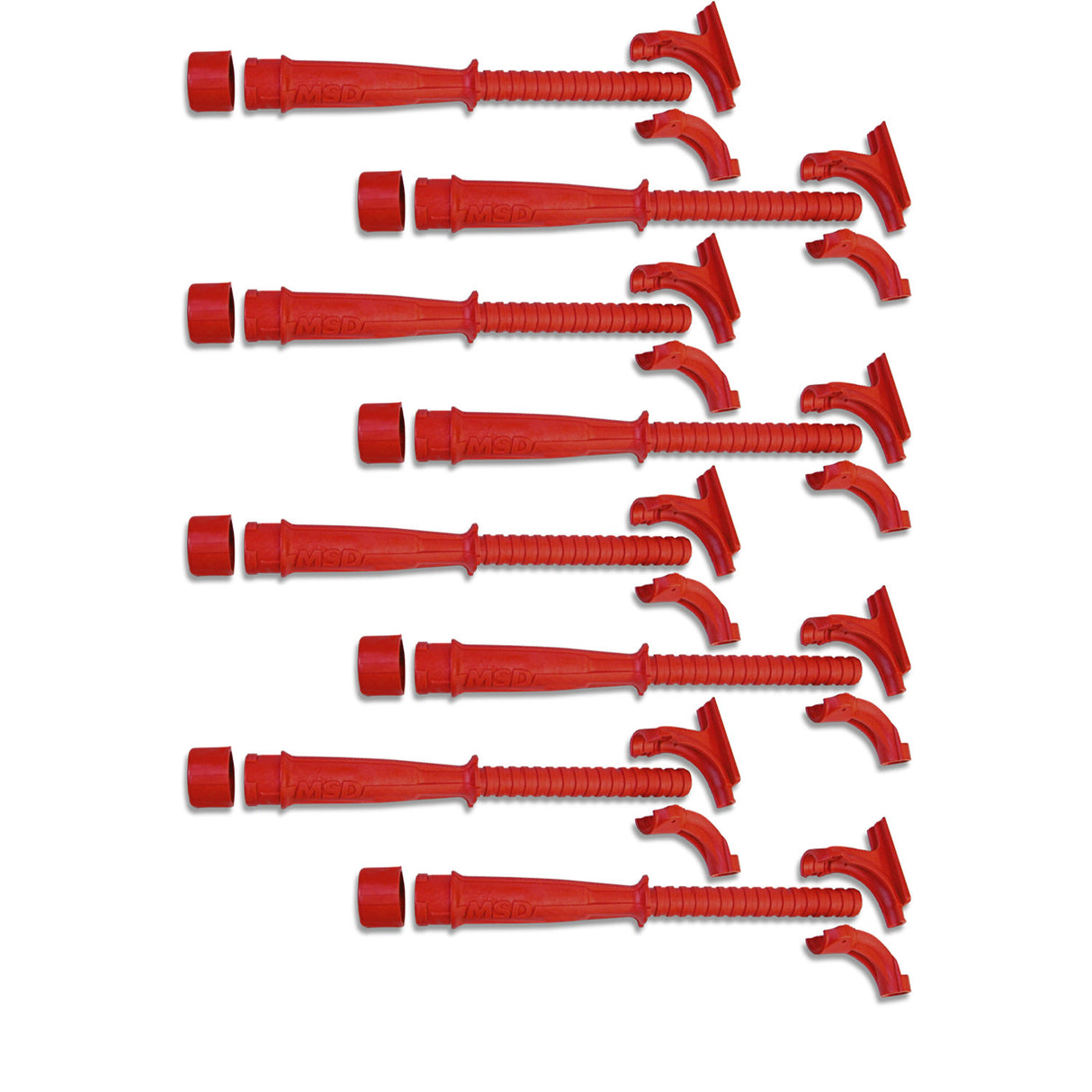 MSD Hemi Tubes, Red - 34759