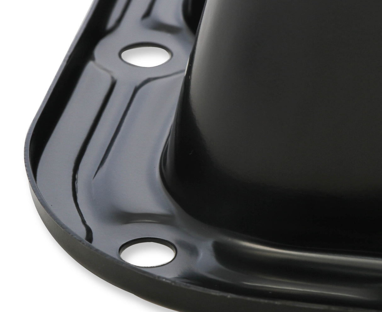 Mr Gasket Transmission Oil Pan - Black Steel - 9767BMRG