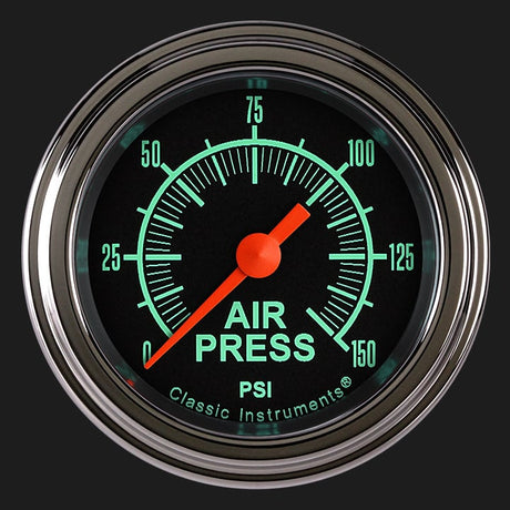 Classic Instruments G/Stock 2 1/8" Air Pressure Gauge - GS118SLF