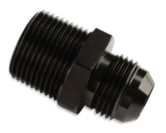 Mr Gasket Straight -6 AN To 3/8 Inch NPT Adapter - Black - 481666-BL