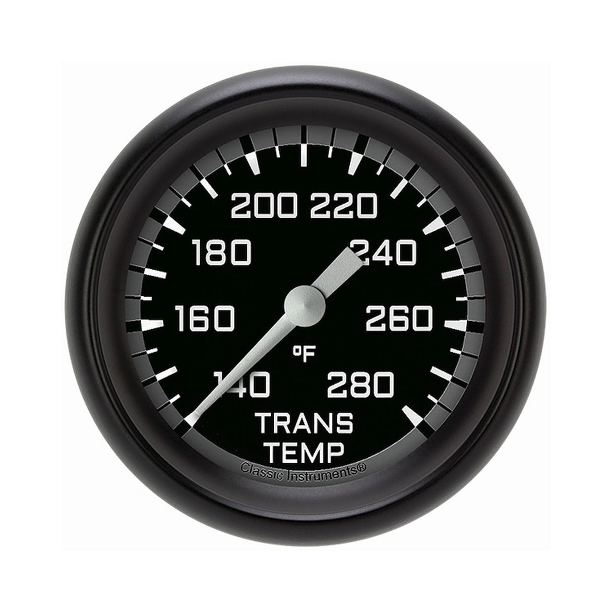 Classic Instruments Autocross Gray 2 5/8" Transmission Temperature Gauge - AX327GBPF
