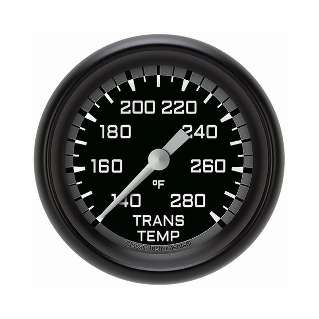 Classic Instruments Autocross Gray 2 5/8" Transmission Temperature Gauge - AX327GBPF
