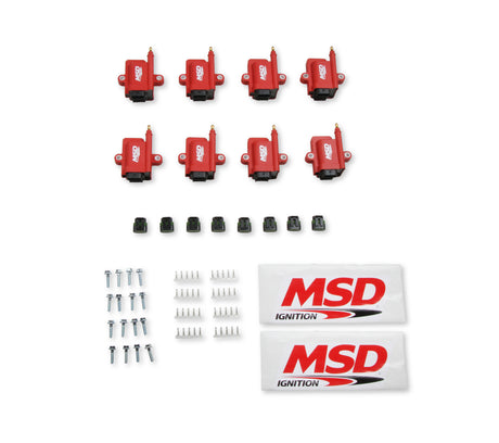 MSD Ignition Coil - Smart - 8-Pack - Red - 8289-8