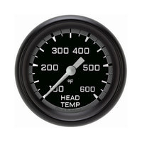 Classic Instruments Autocross Gray 2-5/8" Cylinder Head Tempature Gauge - AX397GBPF