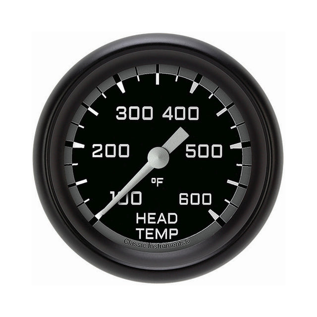 Classic Instruments Autocross Gray 2 5/8" Cylinder Head Temp. Gauge - AX397GBPF