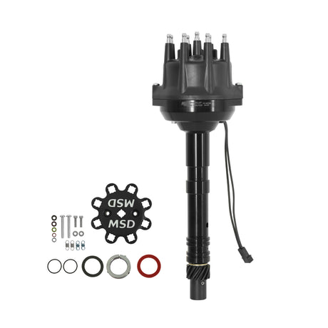 MSD Black Small Diameter Chevy V8 Pro-Billet Distributor - 85703