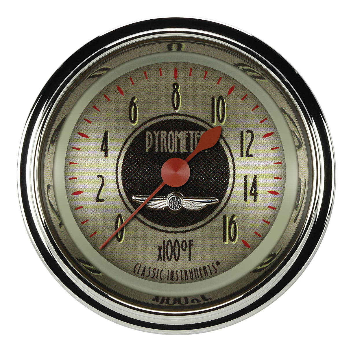 Classic Instruments All American Nickel 2 1/8" Exhaust Gas Temp. Gauge - AN198SHC