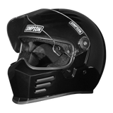 Simpson Motorcycle Outlaw Bandit 3.0 Helmet - Black SM - OB32SM