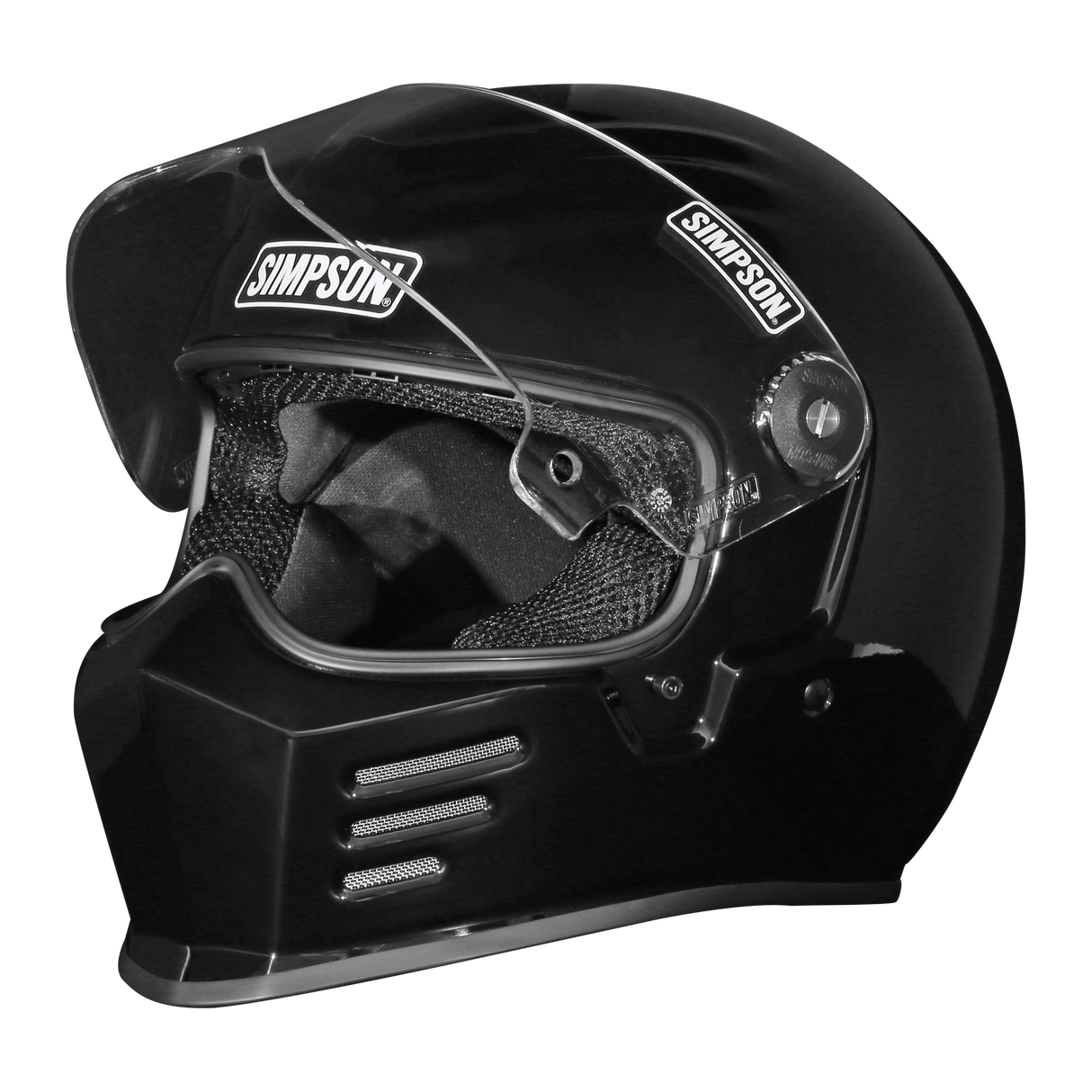 Simpson Motorcycle Outlaw Bandit 3.0 Helmet - Black XS - OB32XS
