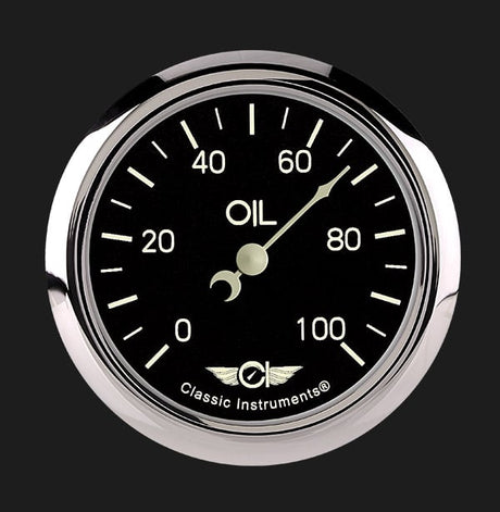 Classic Instruments CLASSIC SER 2 5/8IN OIL PR,100psi,FS - CL381SRF