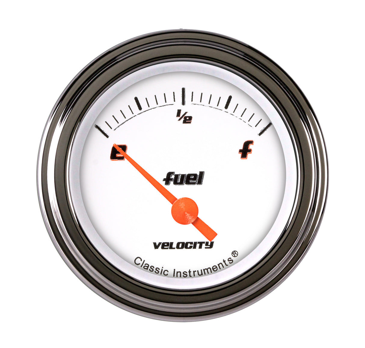 Classic Instruments VELOCITY WHITE 2IN FUEL 240-33 - VS09WSLC