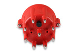 MSD Distributor Cap - V8 - HEI Terminals - Red - Spark Plug Wire Retainer - 8433