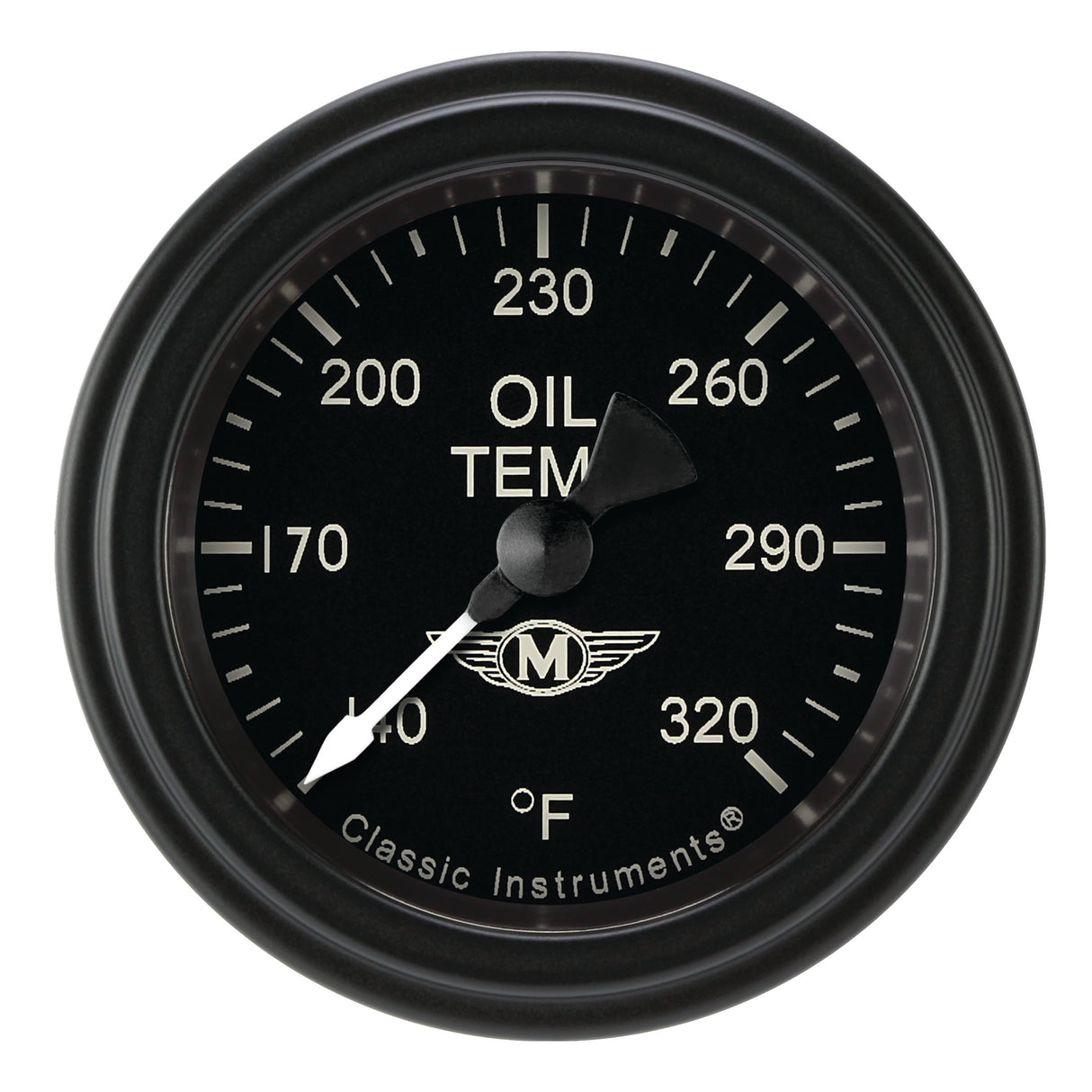 Classic Instruments Moal Bomber 2-1/8" Oil Temperature Gauge - MA128BLF