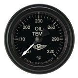 Classic Instruments Moal Bomber 2-1/8" Oil Temperature Gauge - MA128BLF