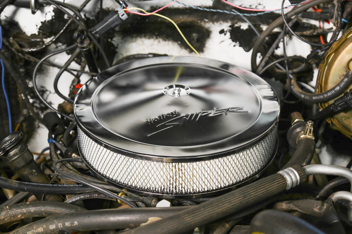 Holley Sniper EFI Sniper EFI Air Cleaner Assembly - 14" x 3" - Chrome - 120-530