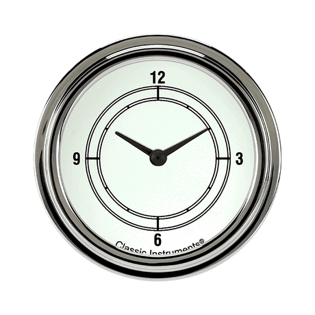 Classic Instruments Classic White 2 5/8" Clock - CW92SLF