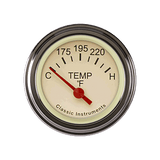Classic Instruments Tetra Series, Tan Temp Gauge - TE26TSLF
