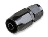 Mr Gasket -6 AN Straight Swivel Hose End - Black - 220106-BL