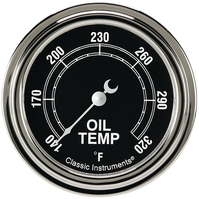 Classic Instruments Traditional 2-5/8" Oil Temperature Gauge - TR328SLF