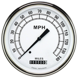 Classic Instruments Classic White 5" Speedometer Gauge (140 MPH) - CW56SLC