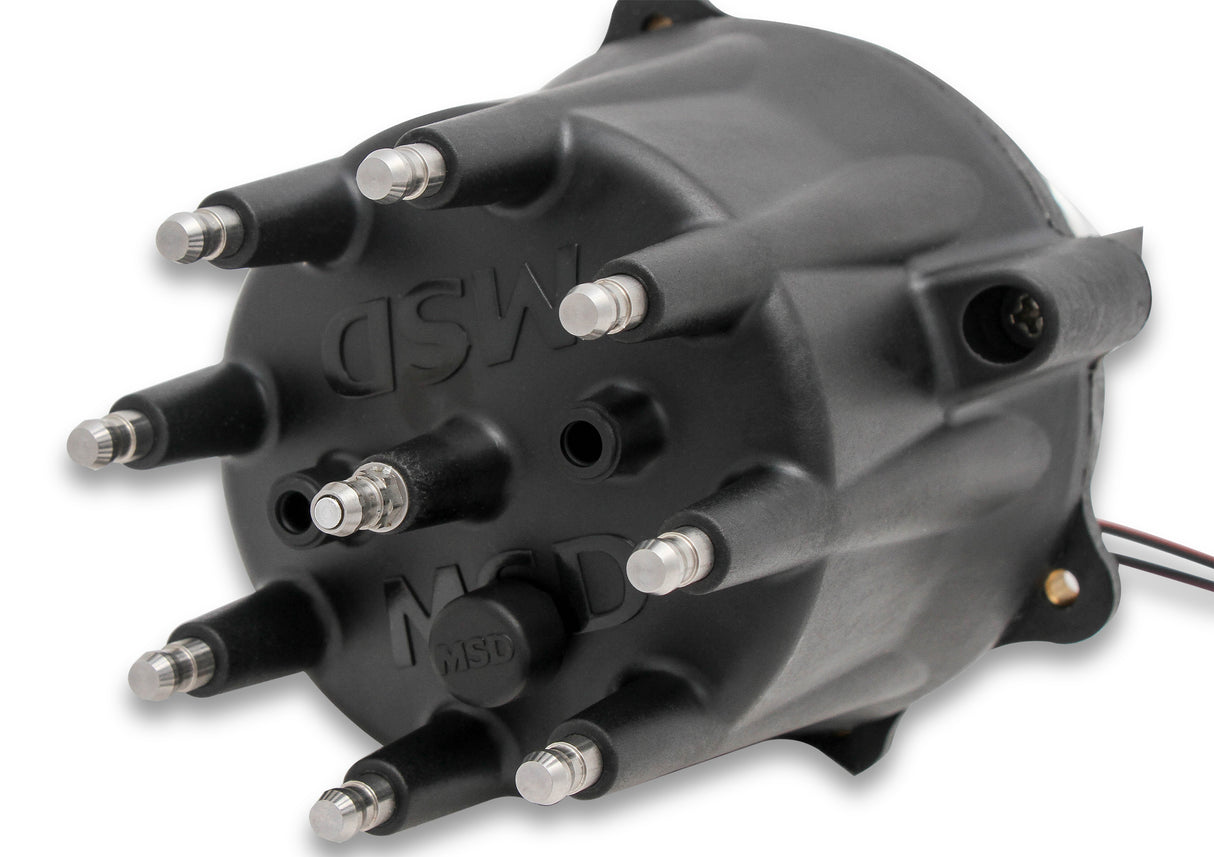 MSD Black Chrysler 318-360 Pro-Billet Distributor - 85345